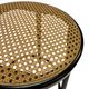 Set of four vintage bar stool - webbing and wood, 1980s Italian design