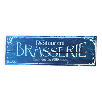 Réédition d’enseigne de brasserie restaurant