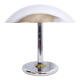 Lampe champignon en métal chromé