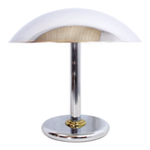 Lampe champignon en métal chromé