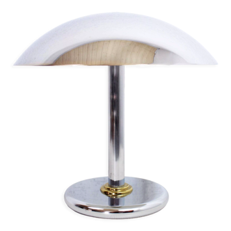 Mushroom lamp in chromed metal