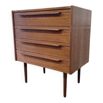 Vintage teak chest of drawers / wooden Mahjongg wardrobe