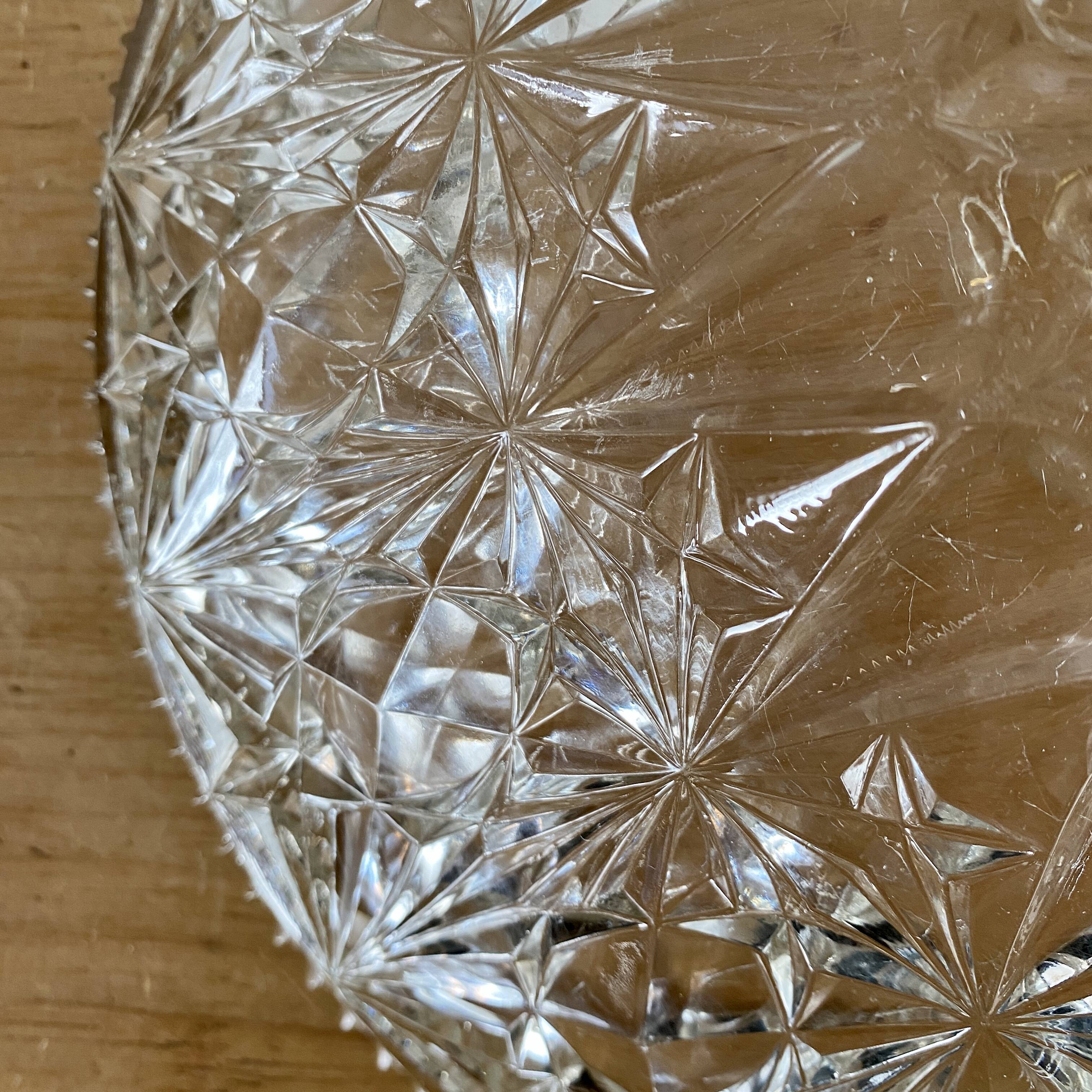 Vintage glass lampshade pendant light - tableware collection -