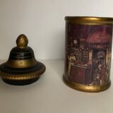 Old ceramic covered pot