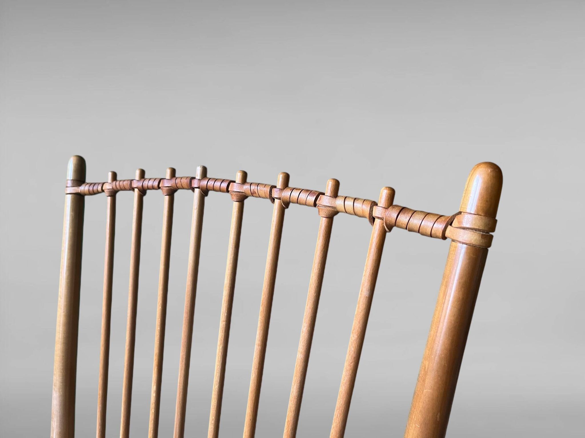 Chaise à dossier haut par Albert Haberer pour Hermann Fleiner
