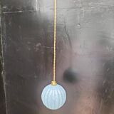 Clichy blue glass pendant light