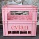evian bottle rack