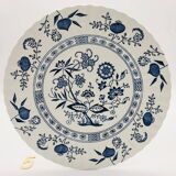 6 Dinner plates, J & G Meakin Classic White Blue Nordic.