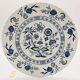 6 Dinner plates, J & G Meakin Classic White Blue Nordic.