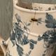 Antique English earthenware water jug, Floral Furnivals England