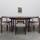 Round to oval extendable dining set by Alfred Hendrickx for Belform, 1960s