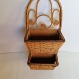 Rattan mail letter holder