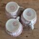 3 old Pexonne cups, Egyptian decor