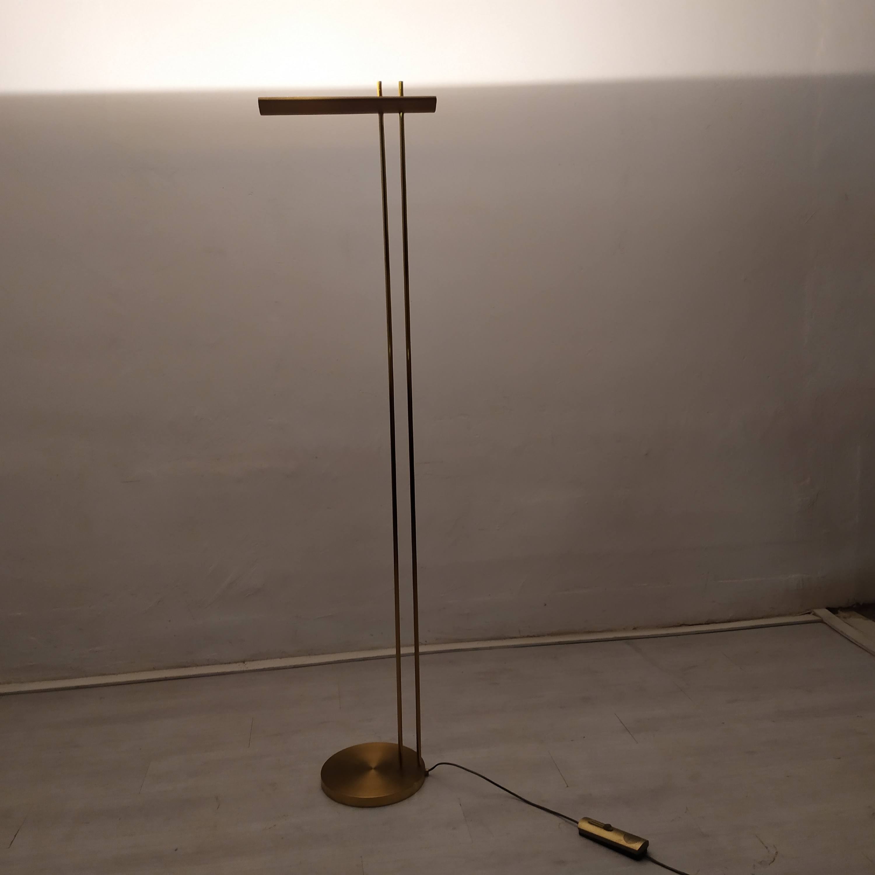 Floor lamp gilded design Lucien Gau