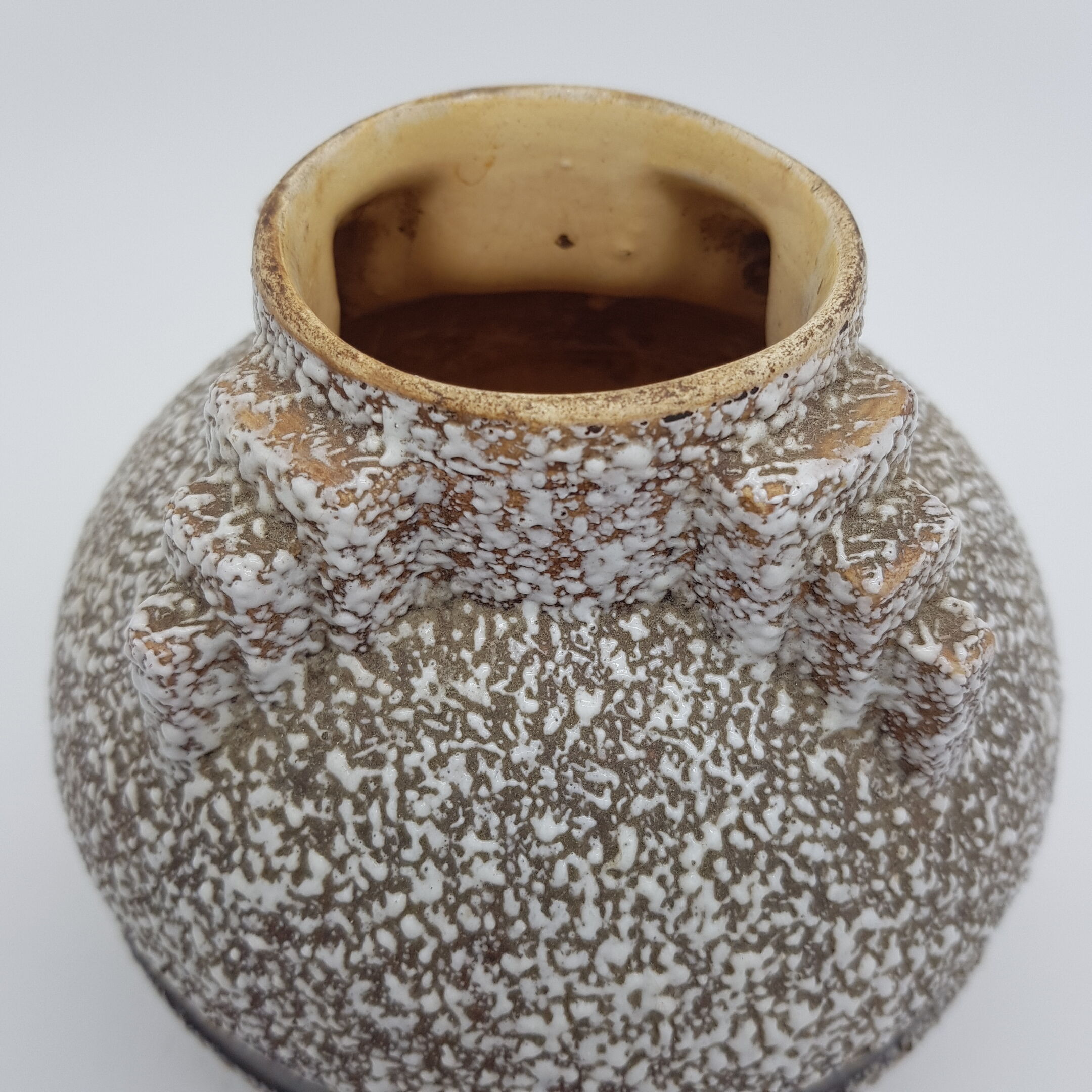 Art Deco style crisp enamel vase