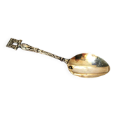 Paris souvenir collector's spoon in SOLID SILVER Minerva Arc de Triomphe