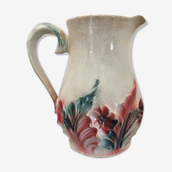 Antique pitcher in ceramic slurry