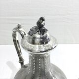 Silver metal teapot