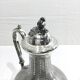 Silver metal teapot