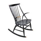 Rocking-chair danois design Illum Wikkelso pour Niels Eilersen