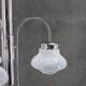 1960s Chrome Plated Chandelier with Murano Glass,  Italy