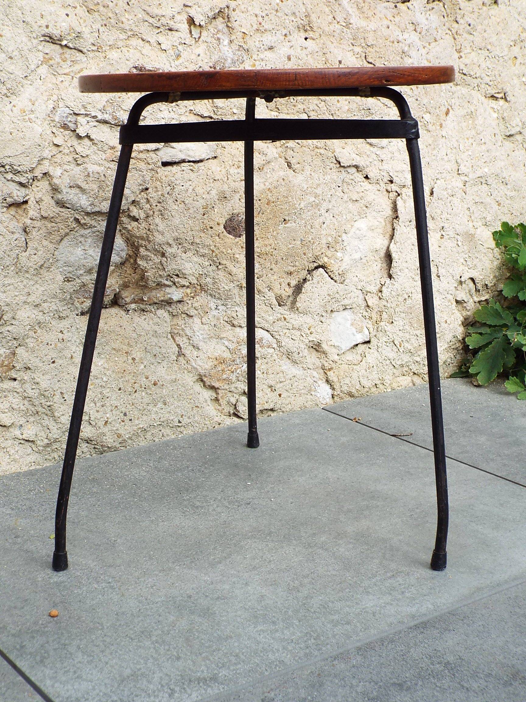 60s tripod end table