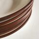 Set 6 plates enamelled earth cap Siena from KMK 1965