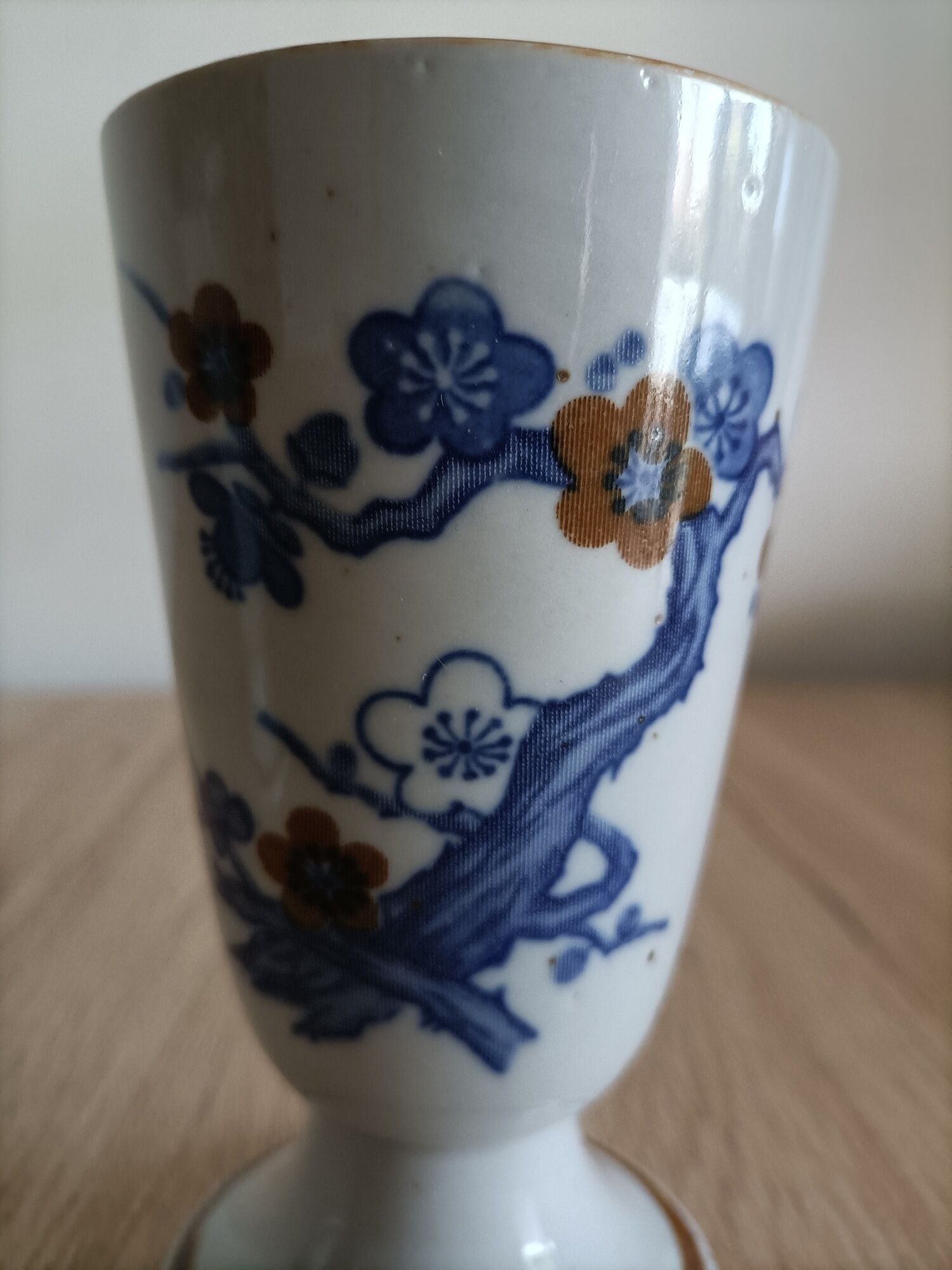Set of 2 mazagrans art nouveau porcelain ancient China