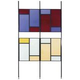 Partition partition or separator of colorful modern Italian room of the middle of the century