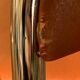 10 vintage skai and chrome metal folding chairs 1970