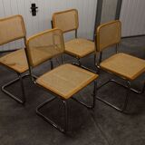 Lot of 4 chairs B32 by Marcel Breuer