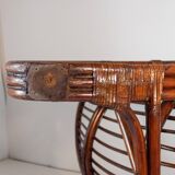 Fauteuil en bambou moderne du milieu du siècle, Italie, années 1960