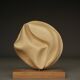 1980s carved applewood Abstract Sculpture