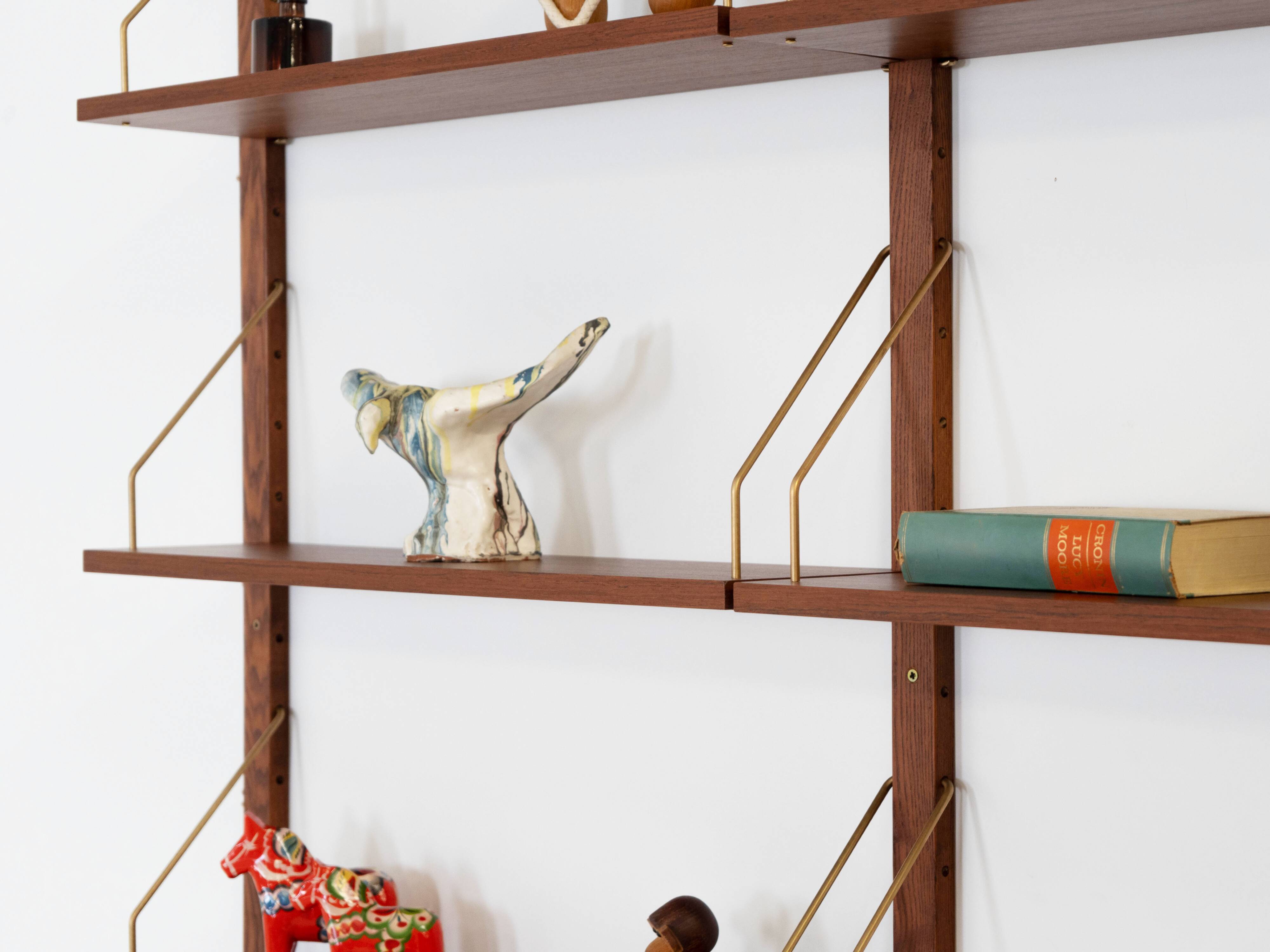 Teak modular shelving unit, Danish design, 1960s, made in Denmark