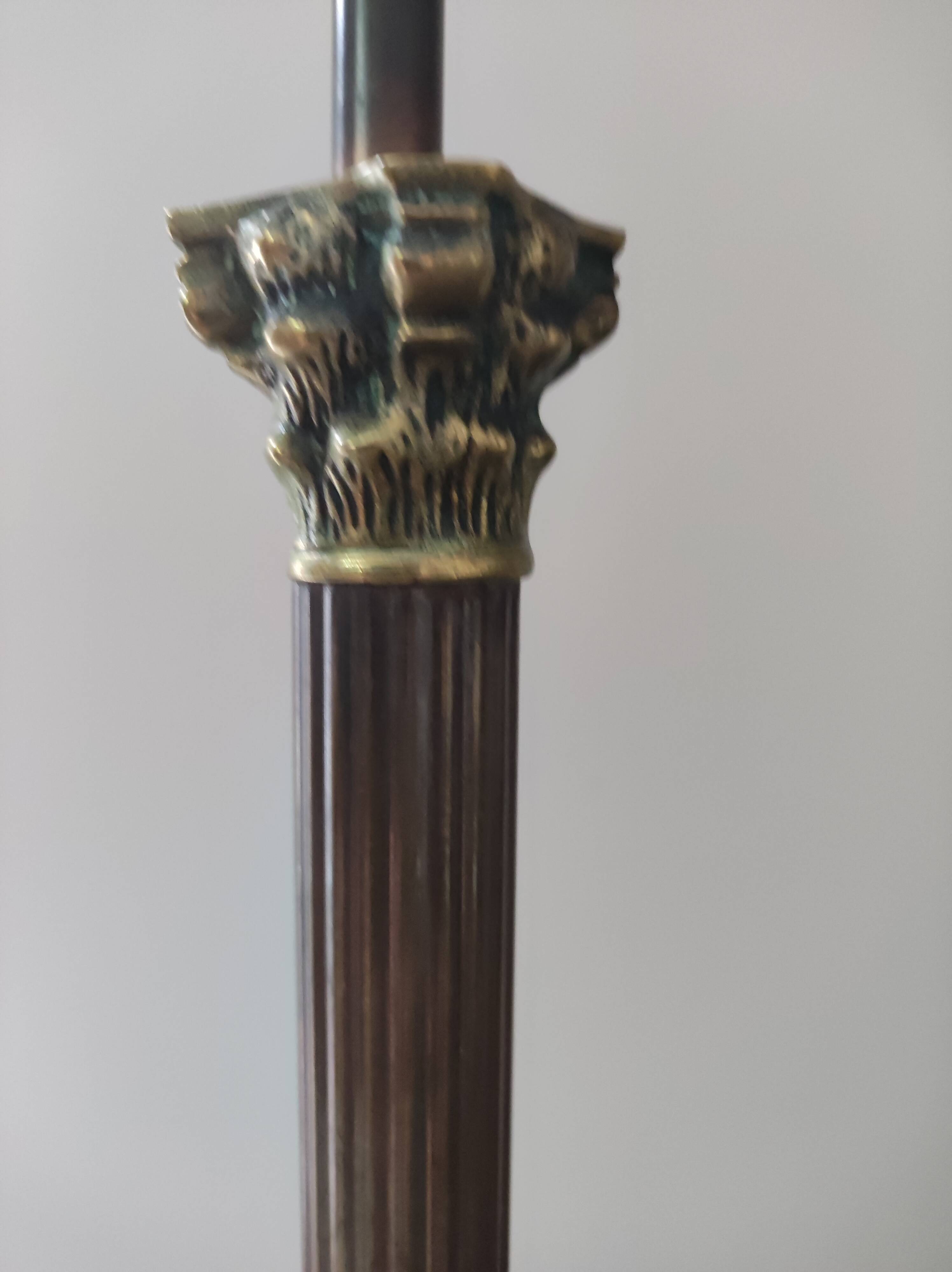 Corinthian column style hot water bottle lamp foot