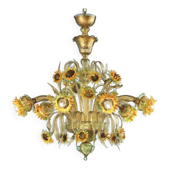 Lustre venitien en verre de Murano