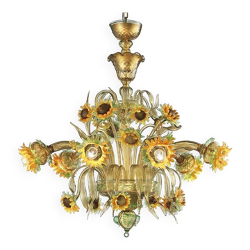 Lustre venitien en verre de Murano