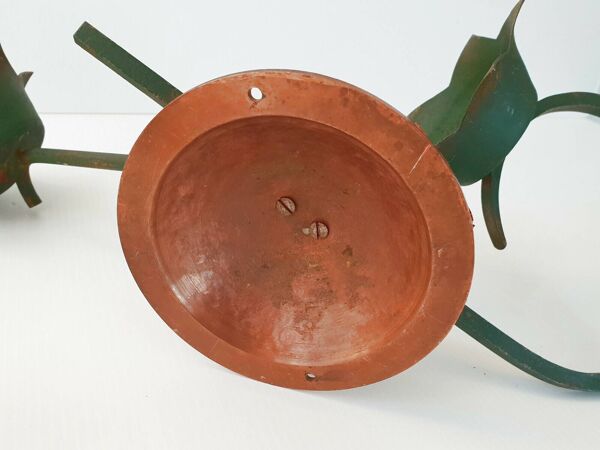 Paire de porte-plantes porte-pots muraux vintage 1940 1950 vintage 40s 50s