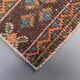 Distressed Turkish narrow runner 55x148 cm wool vintage tribal rug 2563
