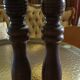 Set pepper and salt shaker in xxl wood