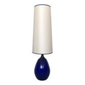 Large glazed ceramic art table lamp from Krösselbach, West-Germany, 1960s