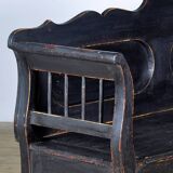 Banc ancien en pin, années 1900