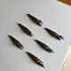 Set of 6 vintage silver-plated metal swan knife rests