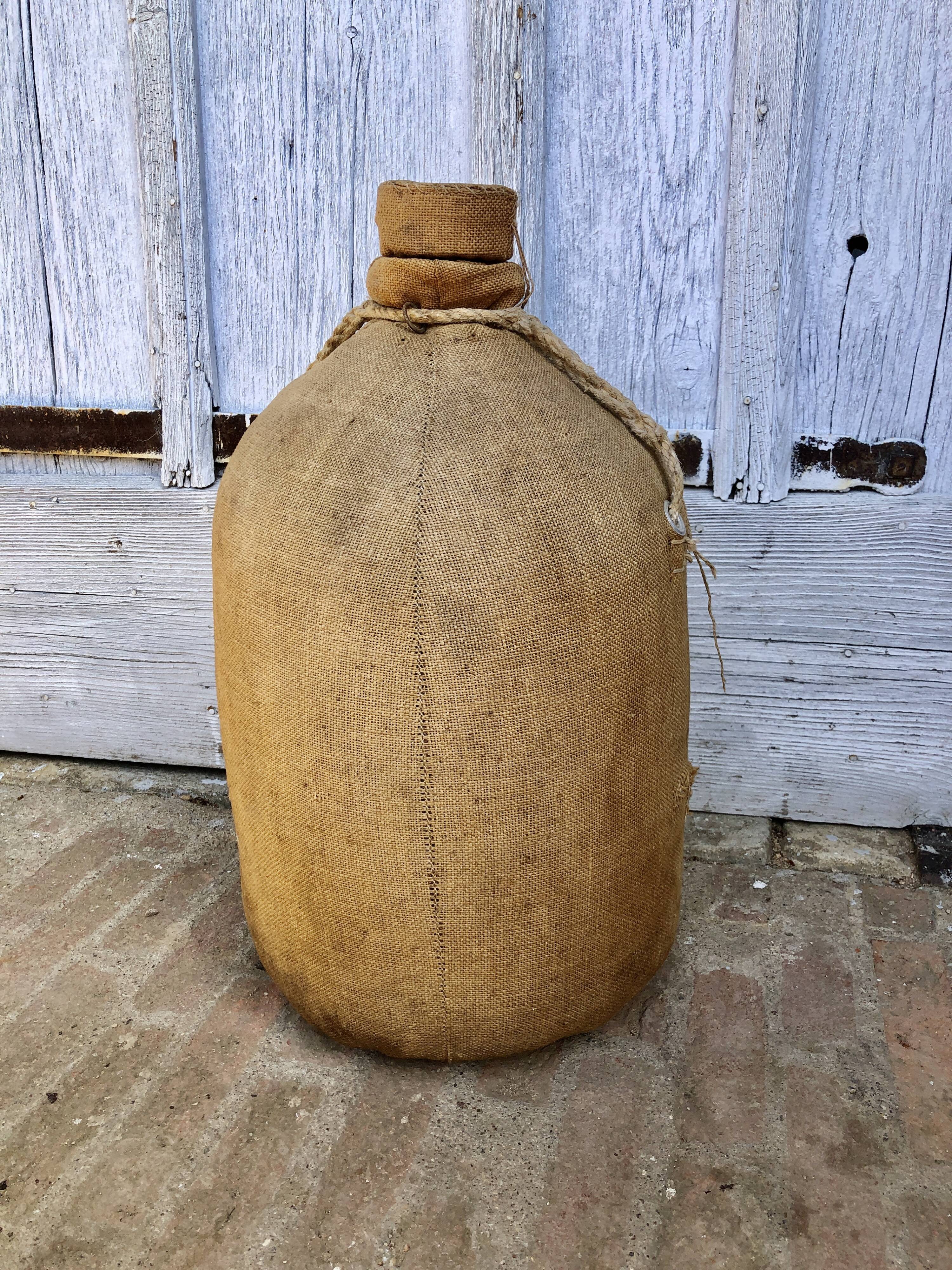 Demijohn burlap 1900