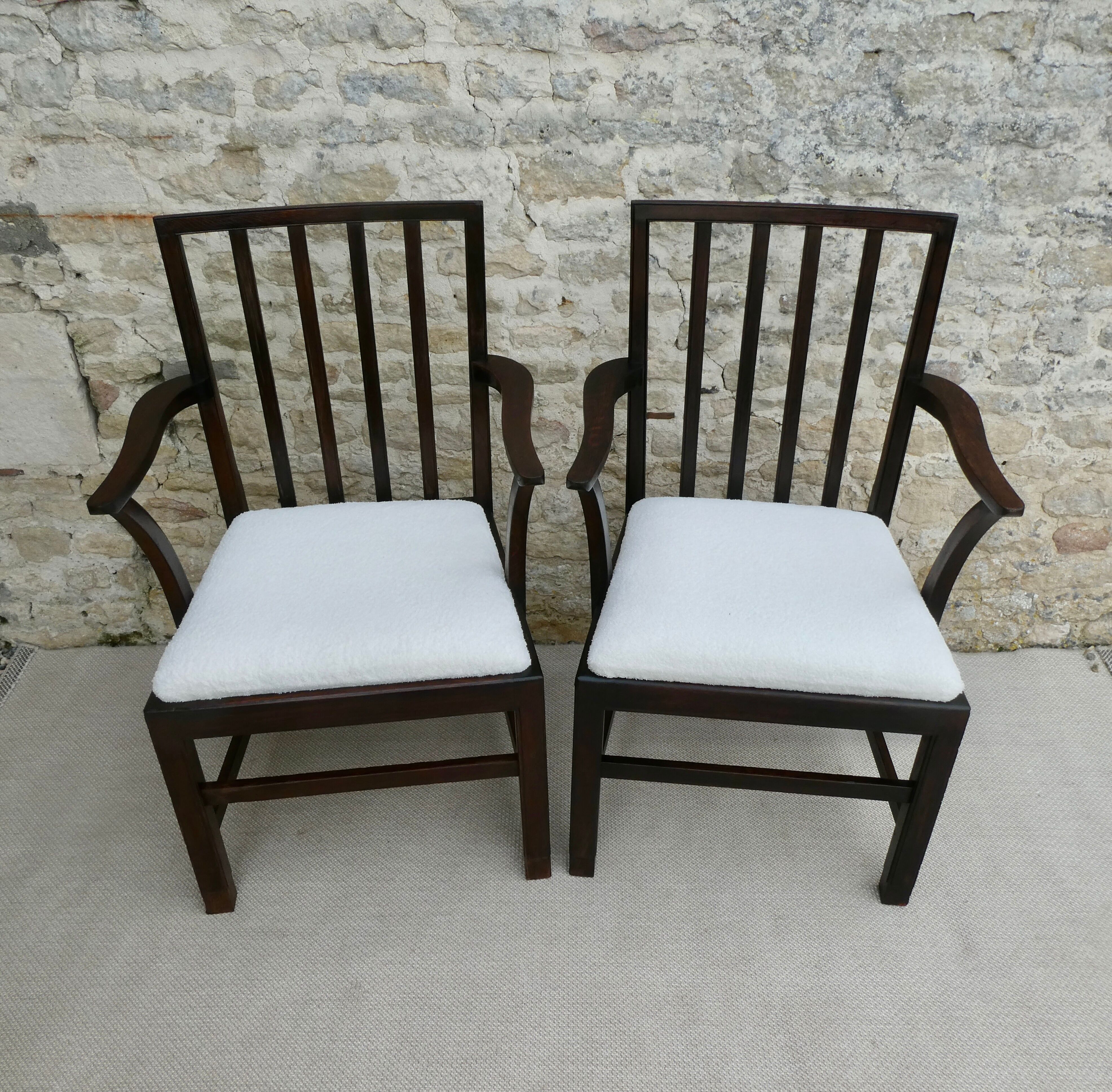 Pair of armchairs signed, Beithcraft, 60s