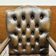 Chaise de bureau Chestfield anglaise marron