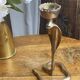 Cobra candlestick in brass