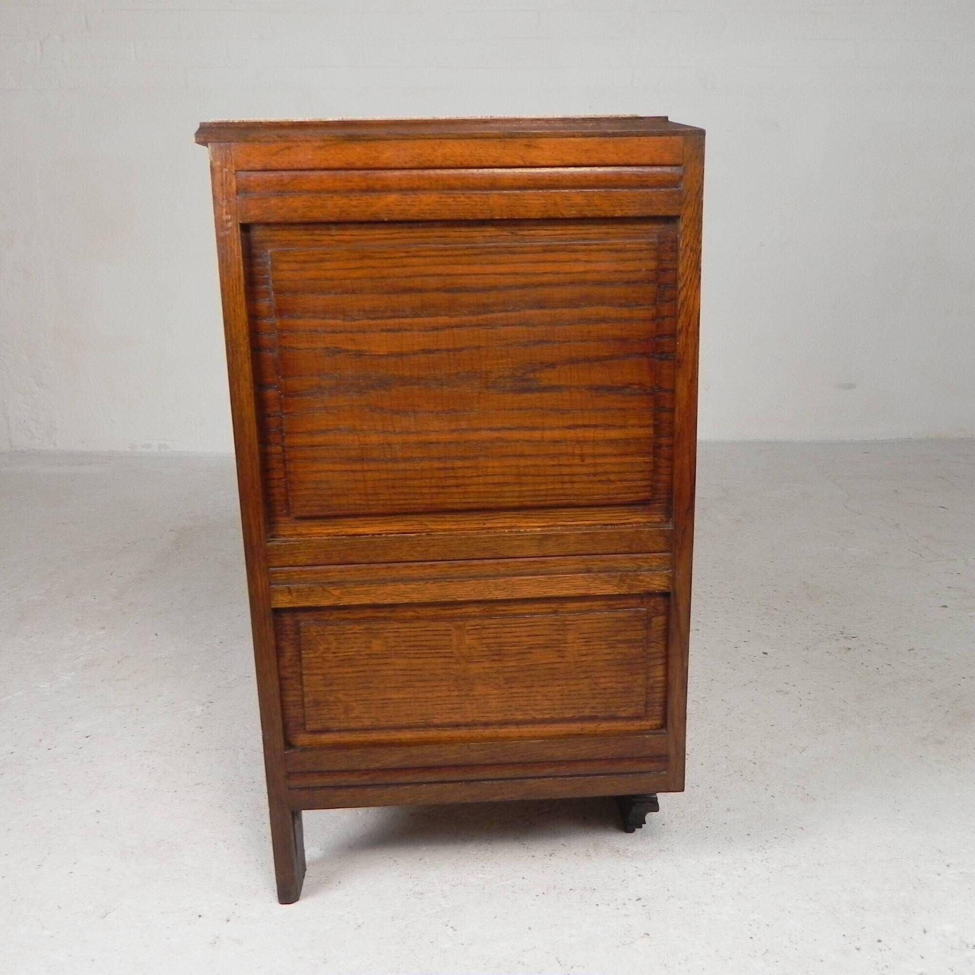 Art Deco bedside table with marble top, 1930s