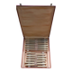 Box of 24 horn and stainless steel knives