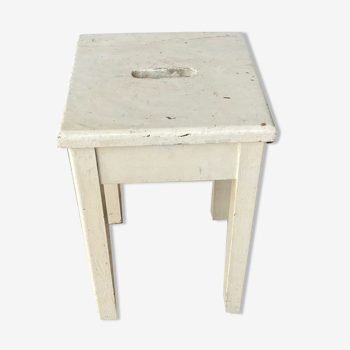 Old white stool
